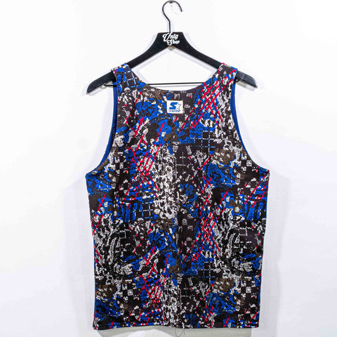 Dallas Cowboys Starter Abstract AOP Reversible Mesh Tank Top Jersey