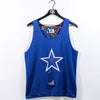 Dallas Cowboys Starter Abstract AOP Reversible Mesh Tank Top Jersey