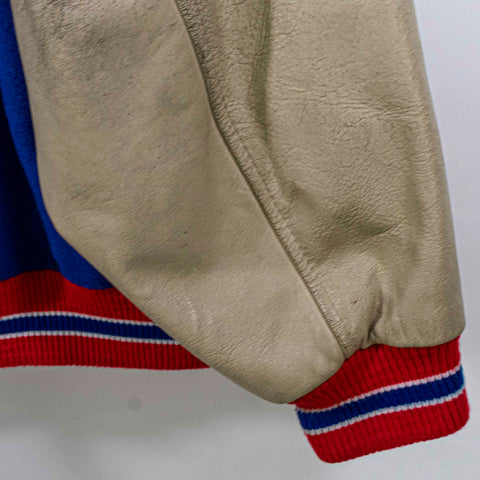 New York Giants NIKE Swoosh Varsity Letterman Bomber Jacket NFL