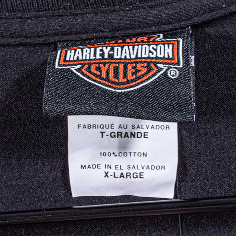 Harley Davidson Motorcycles Flame Skull T-Shirt Seminole Florida