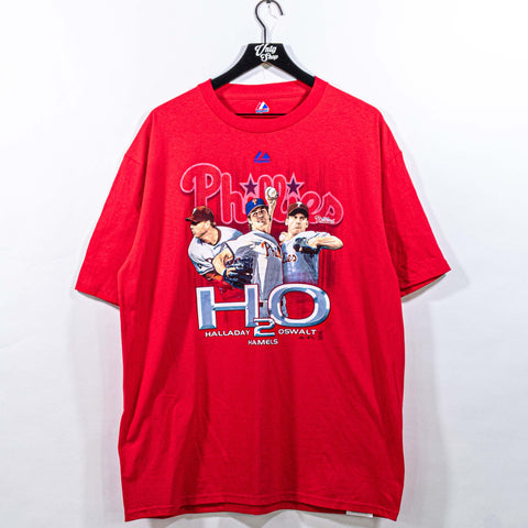 Philadelphia Phillies H2O Halladay Hamels Oswalt T-Shirt Majestic MLB