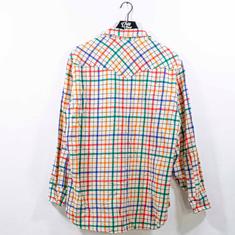 Pendleton High Grade Western Wear Plaid Wool Pearl Snap Shirt