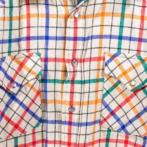 Pendleton High Grade Western Wear Plaid Wool Pearl Snap Shirt