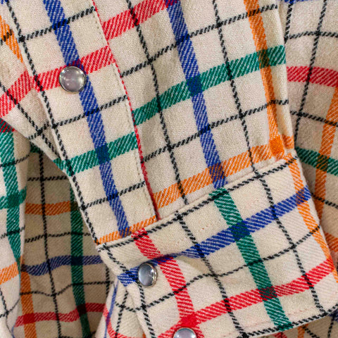 Pendleton High Grade Western Wear Plaid Wool Pearl Snap Shirt