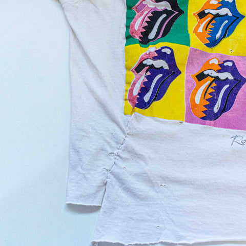 The Rolling Stones Steel Wheels North American Tour 1989 T-Shirt Andy Warhol Thrashed