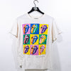 The Rolling Stones Steel Wheels North American Tour 1989 T-Shirt Andy Warhol Thrashed