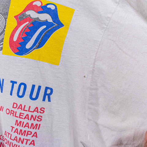 The Rolling Stones Steel Wheels North American Tour 1989 T-Shirt Andy Warhol Thrashed