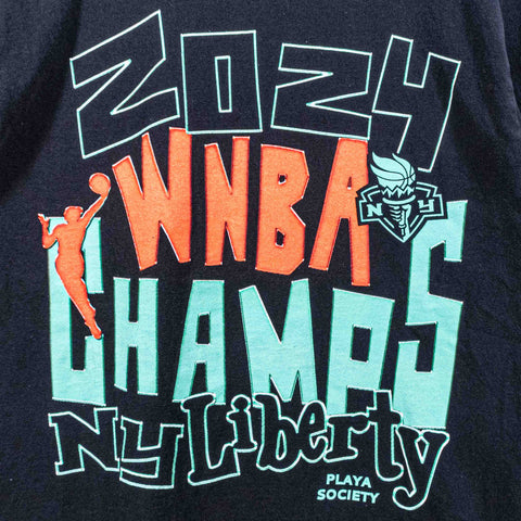 New York Liberty 2024 WNBA Champions Playa Society T-Shirt