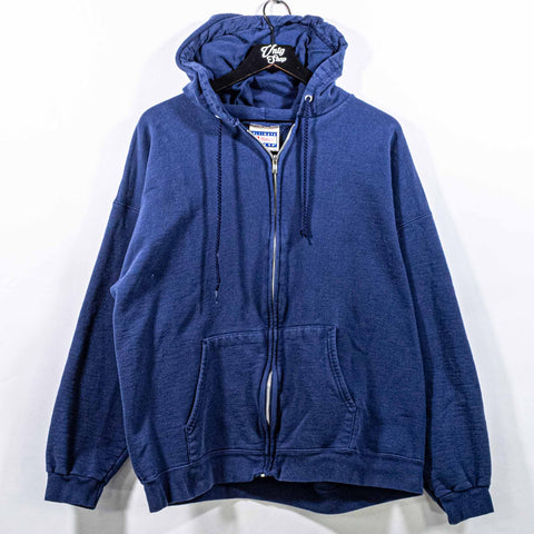 Hanes Blank Faded Zip Hoodie Sweatshirt