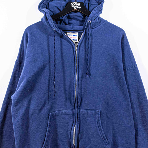 Hanes Blank Faded Zip Hoodie Sweatshirt