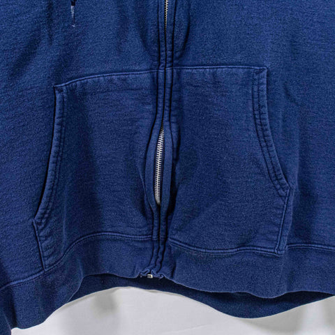 Hanes Blank Faded Zip Hoodie Sweatshirt