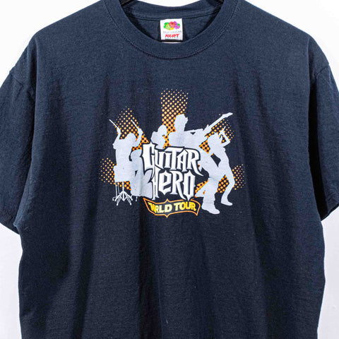 Guitar Hero Video Game World Tour T-Shirt Red Octane