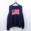 Grant Thomas USA American Flag Knit Pullover Sweater Made in USA