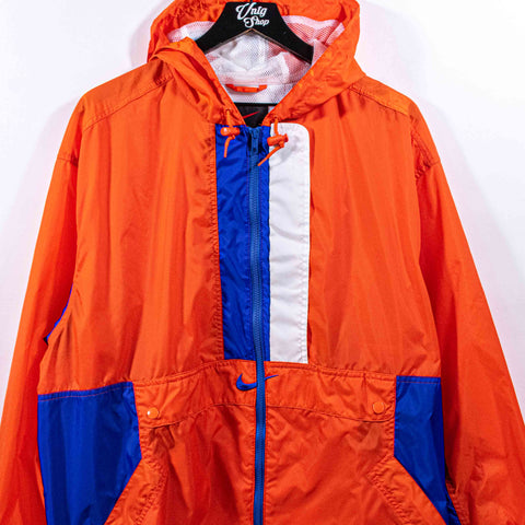 Nike Center Swoosh Hood Windbreaker Zip Jacket New York Colors