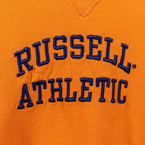 Russell Athletic Spell Out Crewneck Sweatshirt Embroidered