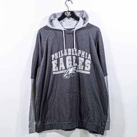 Philadelphia Eagles Logo NFL Football Thermal Lined Hoodie T-Shirt