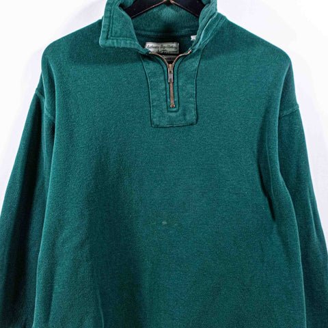 GAP 1/4 Zip Green Pullover Sweater