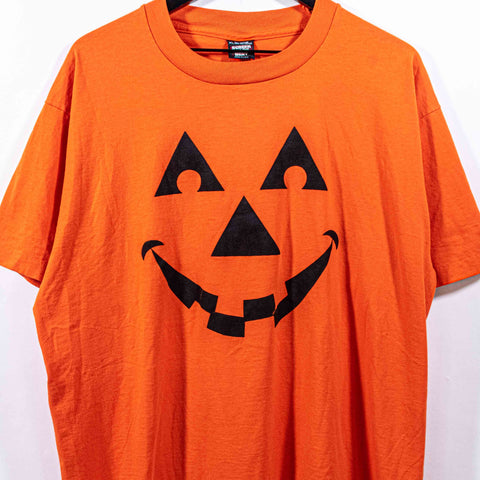 Halloween Jack O Lantern Pumpkin T-Shirt Single Stitch