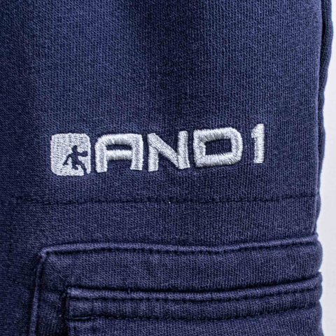 AND1 Basketball Cargo Sweatpants Baggy Hip Hop