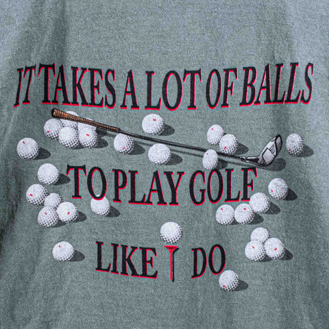 Newport Rhode Island Golf T-Shirt Takes A Lot of Balls Over Dyed