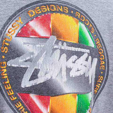 Stussy Reggae Roots Logo Hoodie Sweatshirt