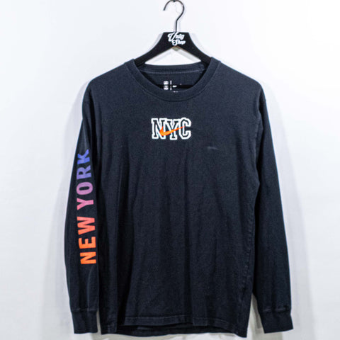 New York Knicks NIKE T-Shirt Swoosh NYC Long Sleeve