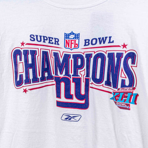 New York Giants Reebok T-Shirt Super Bowl XLII Champions