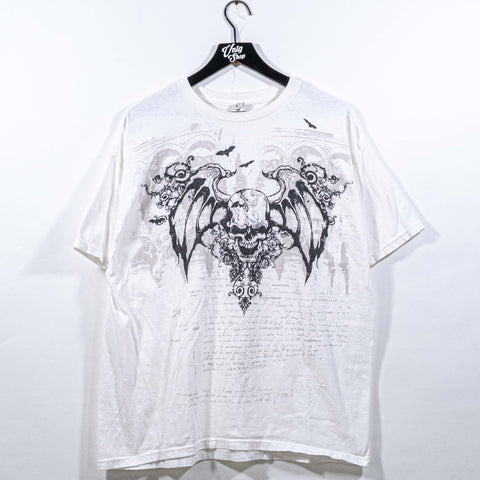 Skull Wings AOP Mall Goth T-Shirt
