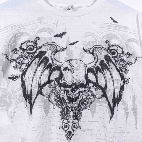 Skull Wings AOP Mall Goth T-Shirt