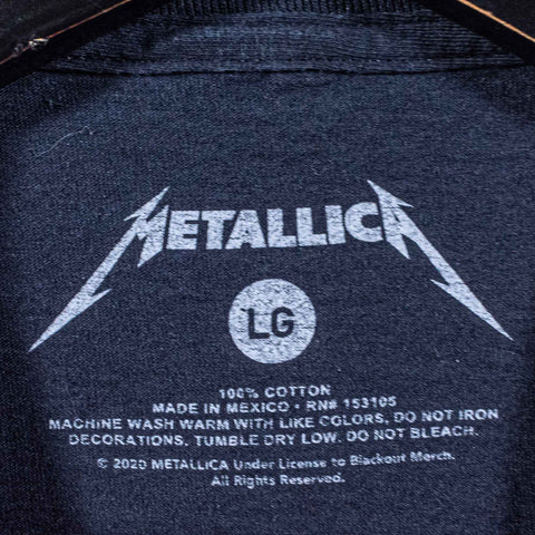 Metallica Ride The Lightning T-Shirt Double Sided