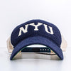 NYU New York University Fleece Trucker Snapback Hat Legacy