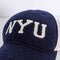 NYU New York University Fleece Trucker Snapback Hat Legacy