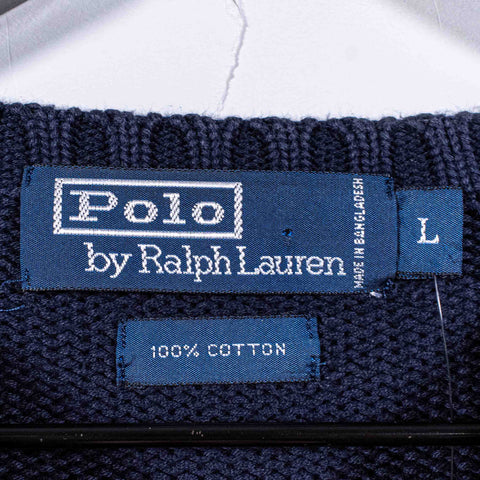 Polo Ralph Lauren Pony Crewneck Sweater Chunky Knit