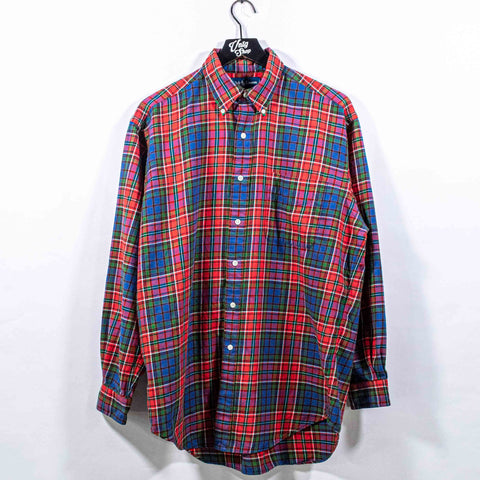 Polo Ralph Lauren Blake Plaid Button Down Shirt Cotton Wool