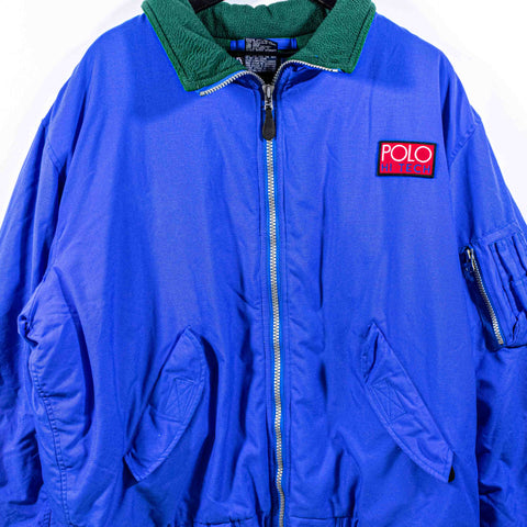 Polo Ralph Lauren Hi Tech Fleece Lined Bomber Jacket Puffer