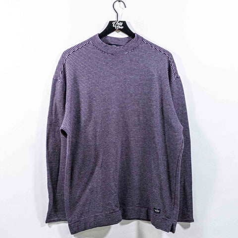 Dockers Striped Mock Neck Long Sleeve T-Shirt