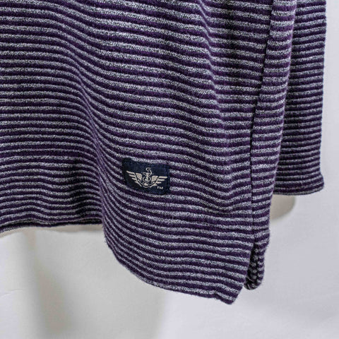 Dockers Striped Mock Neck Long Sleeve T-Shirt