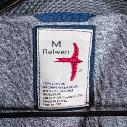 Relwen Cotton Pullover Sweatshirt Pocket