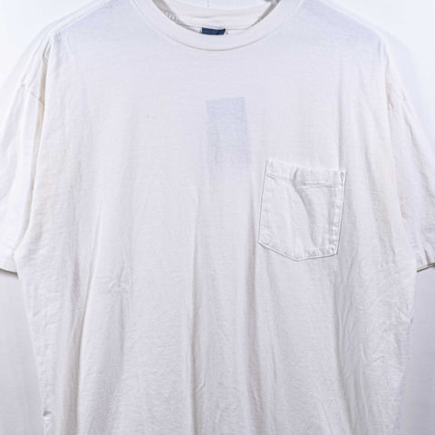 Old Navy Blank Pocket T-Shirt Single Stitch