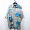 Phat Farm Japanese Art AOP Short Sleeve Button Shirt
