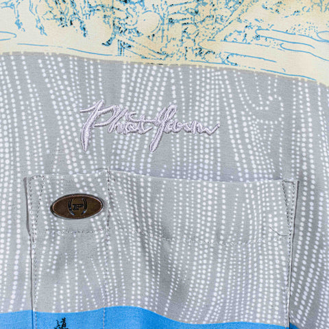 Phat Farm Japanese Art AOP Short Sleeve Button Shirt