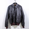 Eddie Bauer Leather A2 Bomber Jacket Goatskin Made in USA