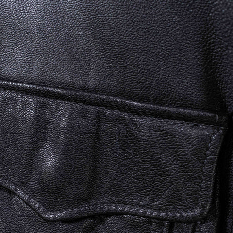 Eddie Bauer Leather A2 Bomber Jacket Goatskin Made in USA