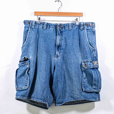 Pelle Pelle Baggy Cargo Jean Shorts Jorts