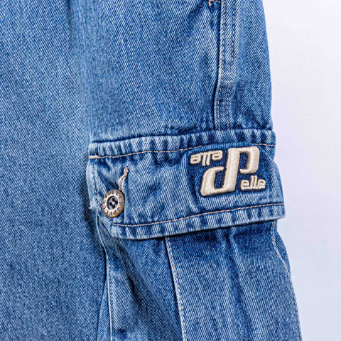 Pelle Pelle Baggy Cargo Jean Shorts Jorts