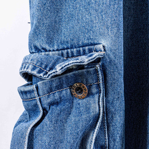 Pelle Pelle Baggy Cargo Jean Shorts Jorts