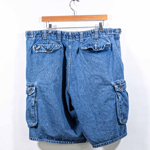 Pelle Pelle Baggy Cargo Jean Shorts Jorts