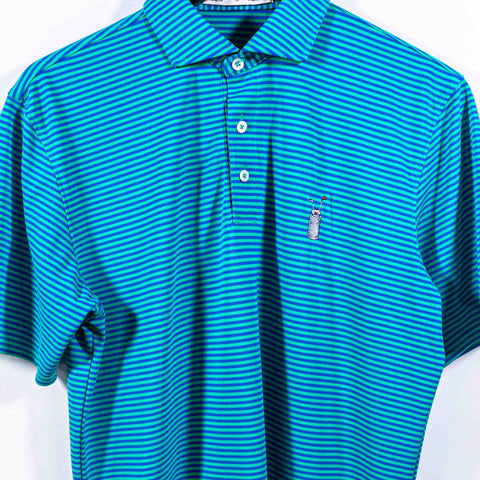 Holderness & Bourne Striped Performance Golf Polo Shirt