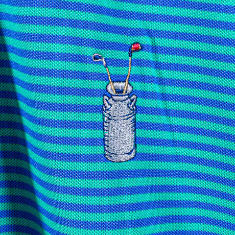 Holderness & Bourne Striped Performance Golf Polo Shirt