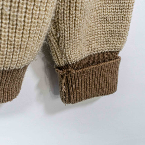 Bambergers Chunky Knit Sweater Cardigan Wood Buttons